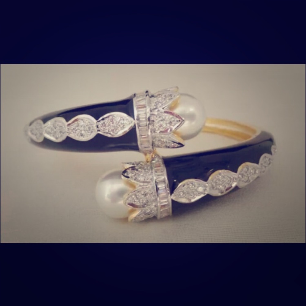 Black Enamel Bracelet
